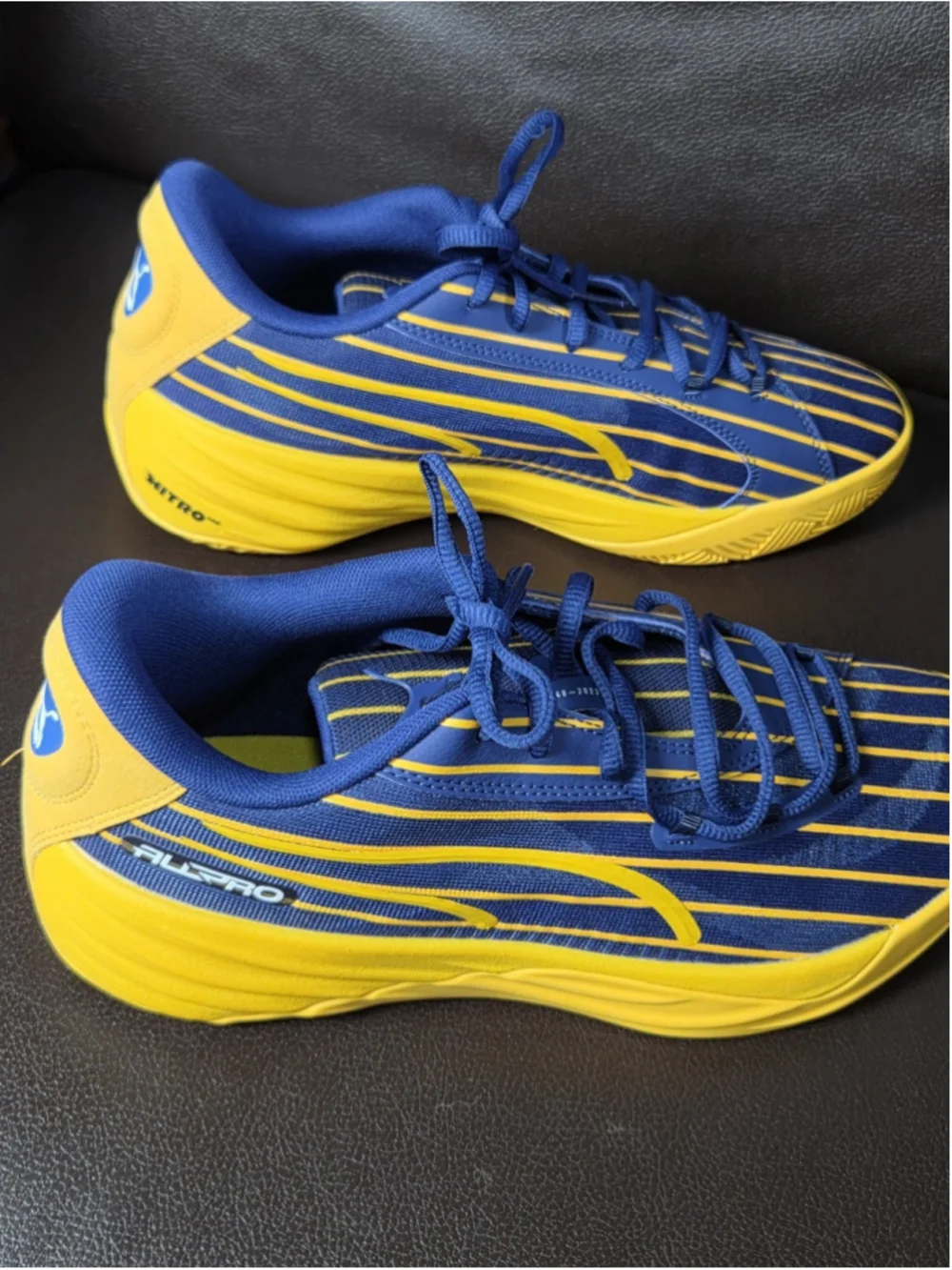 Puma All-Pro Nitro Scoot Henderson Basketball Shoes Men’s Size 9.5 Blue Yellow